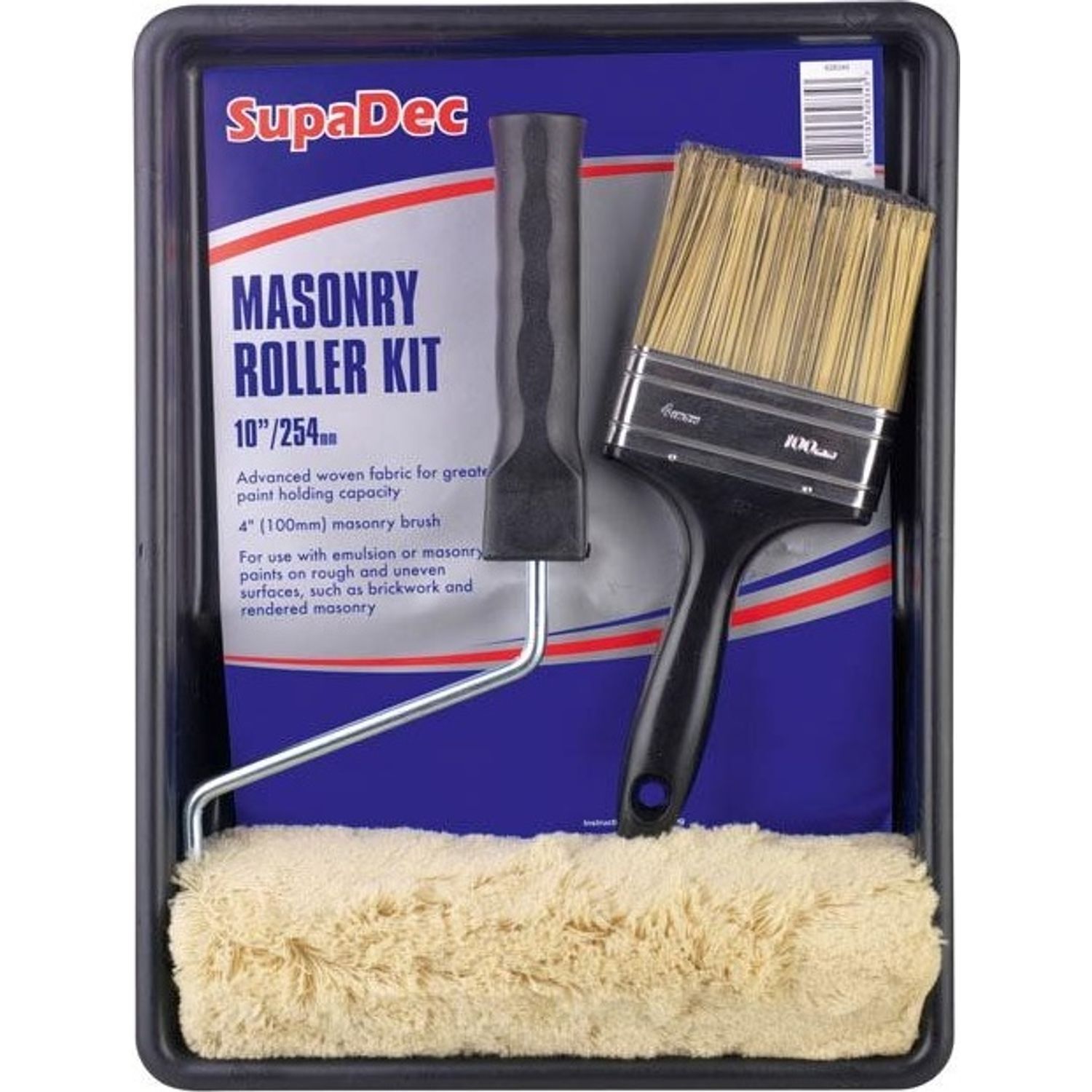 Supadec Masonry Paint Roller Set - Black/Cream
