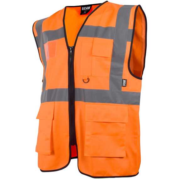 Scan hi-vis waistcoat yellow - child 4-6