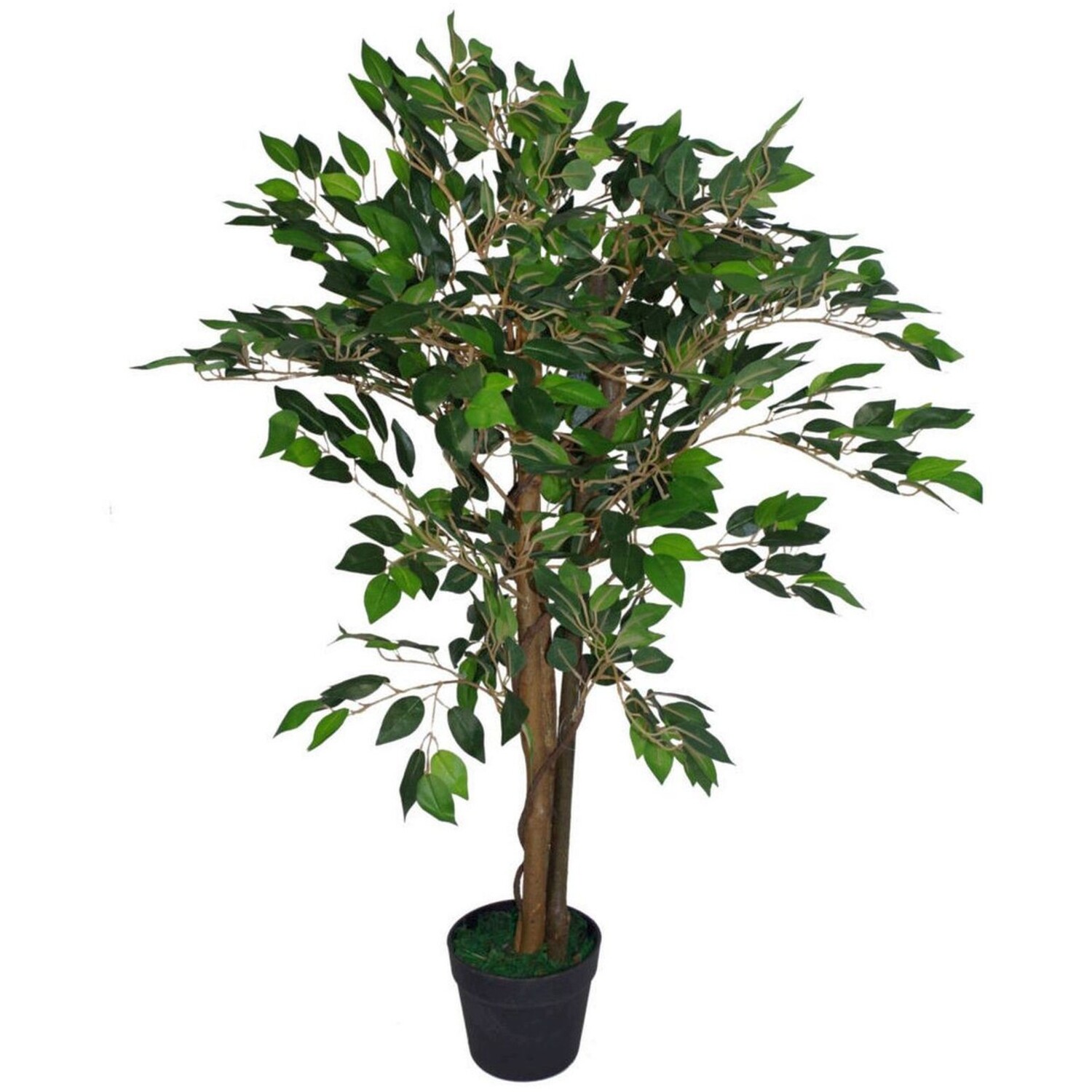 90cm Artificial Tree with Botanically Accurate Foliage - Green