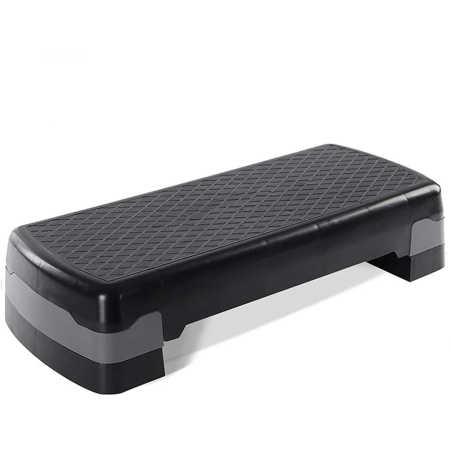 Modern Fitness Adjustable Aerobic Step Platform Workout Stepper - Black