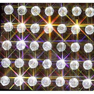 Pack of 100 Clear Self Adhesive Round Crystal Gems