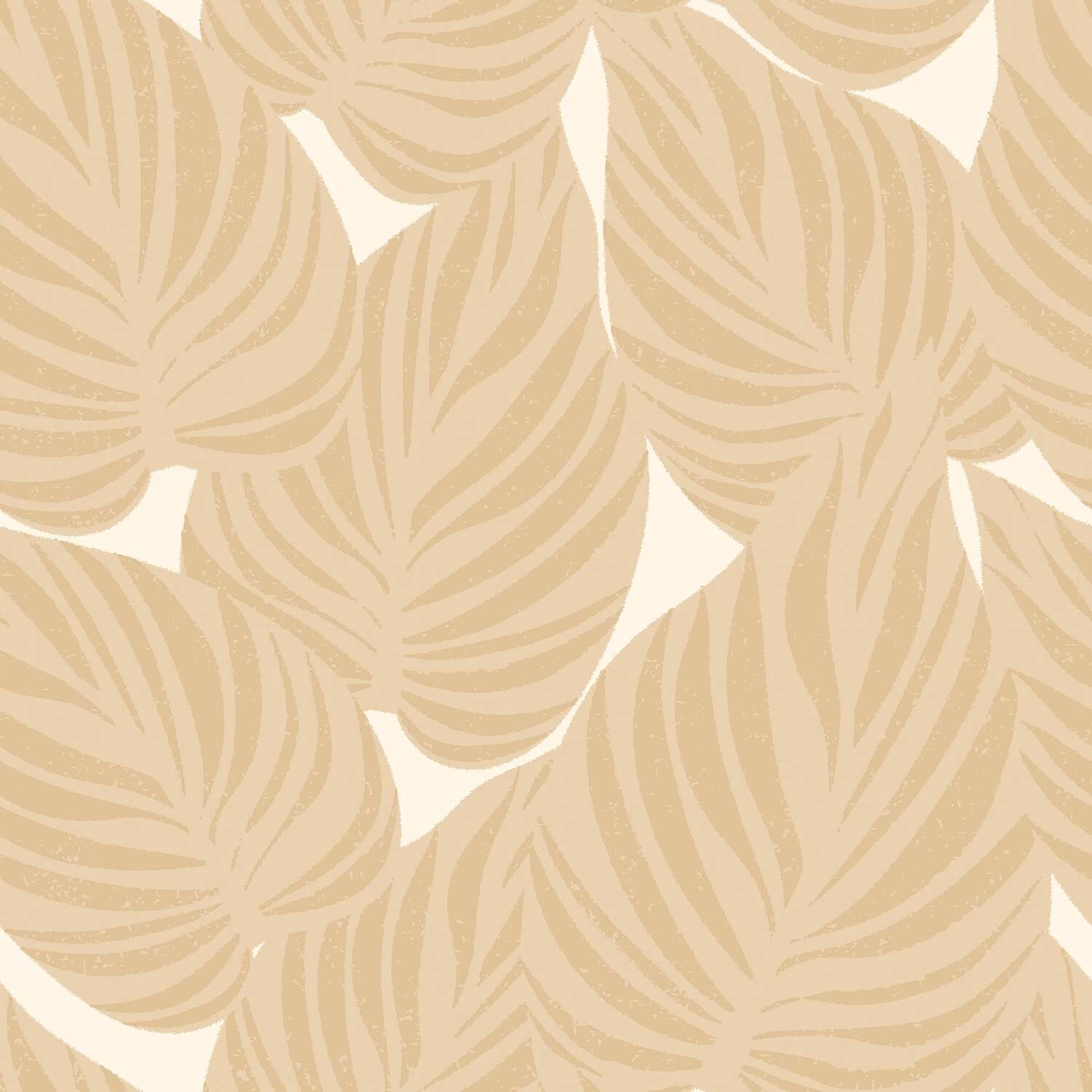 I Love Wallpaper Sample Of Broad Leaf Wallpaper In Caramel Latte - Neutral