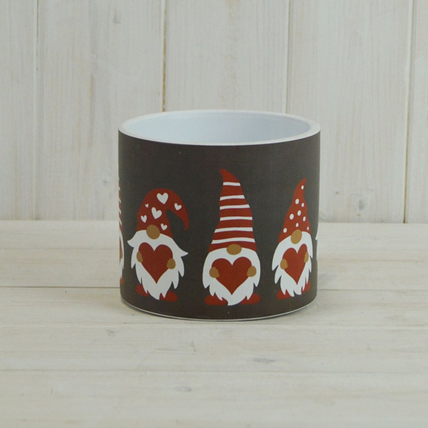 KDMD Grey & Red Santa Gnome Pot - 13mm in Dark Grey