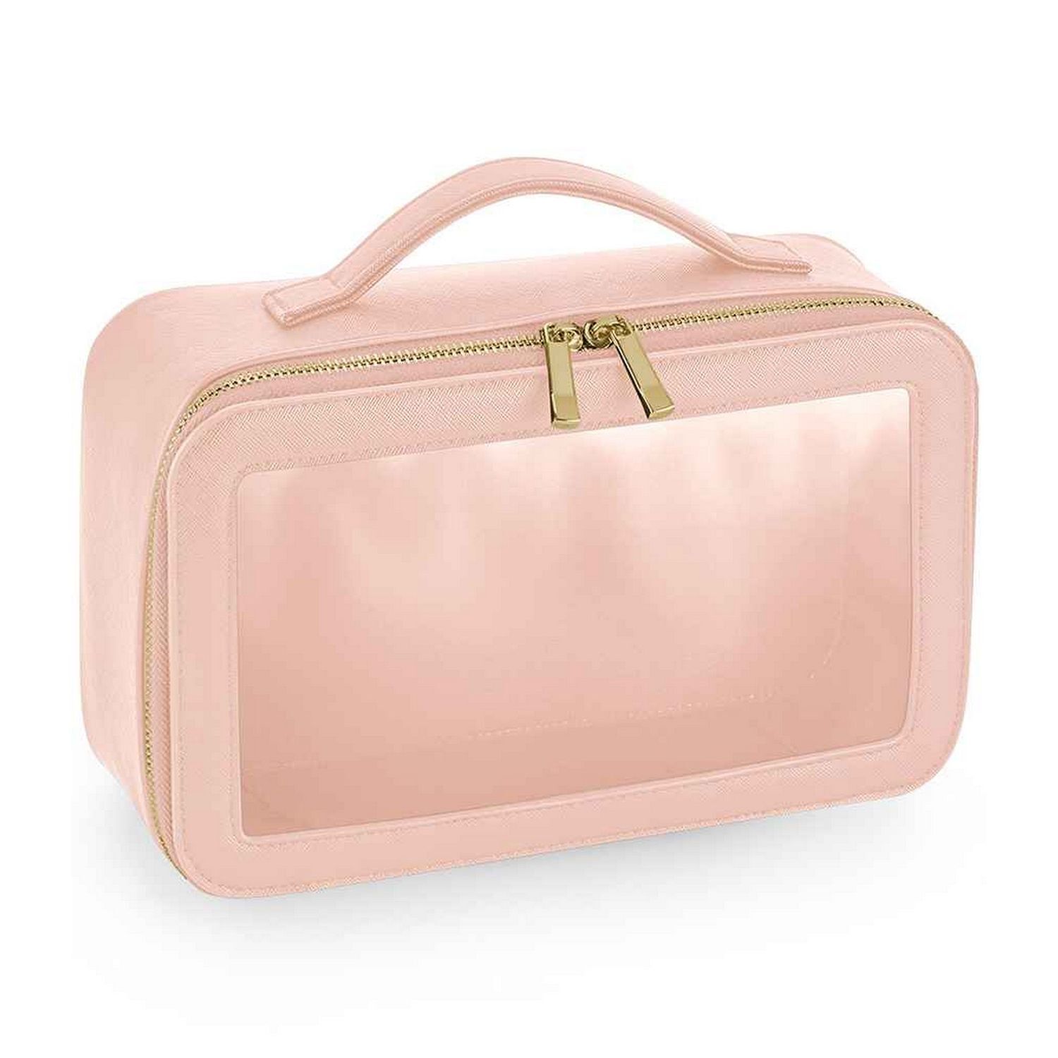 Bagbase Boutique Clear Toiletry Bag - Soft Pink