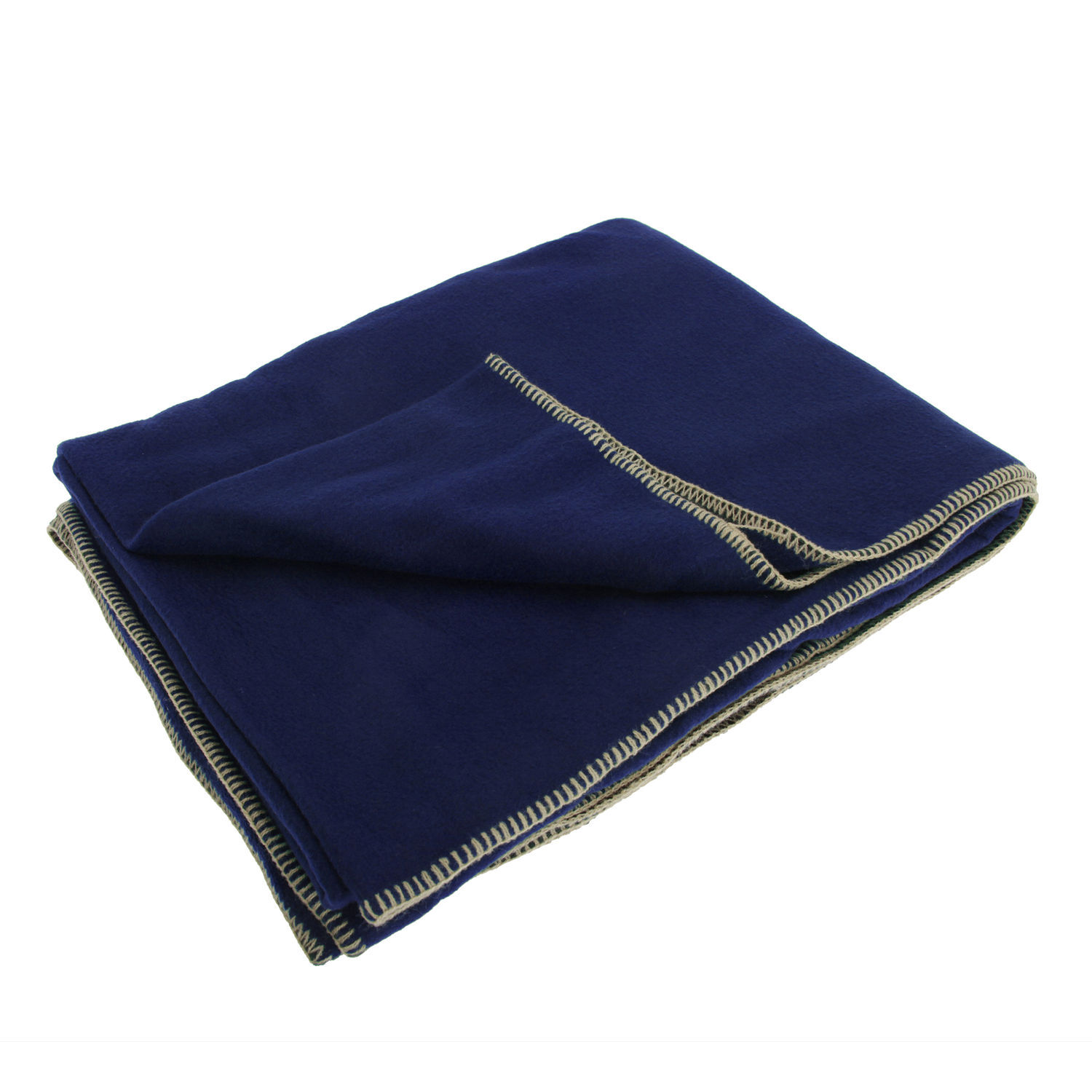Result Plain Warm Outdoor Fleece Blanket (330gsm) in Dark Blue