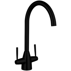 Balterley Dual Handle Kitchen Mixer Tap - Black