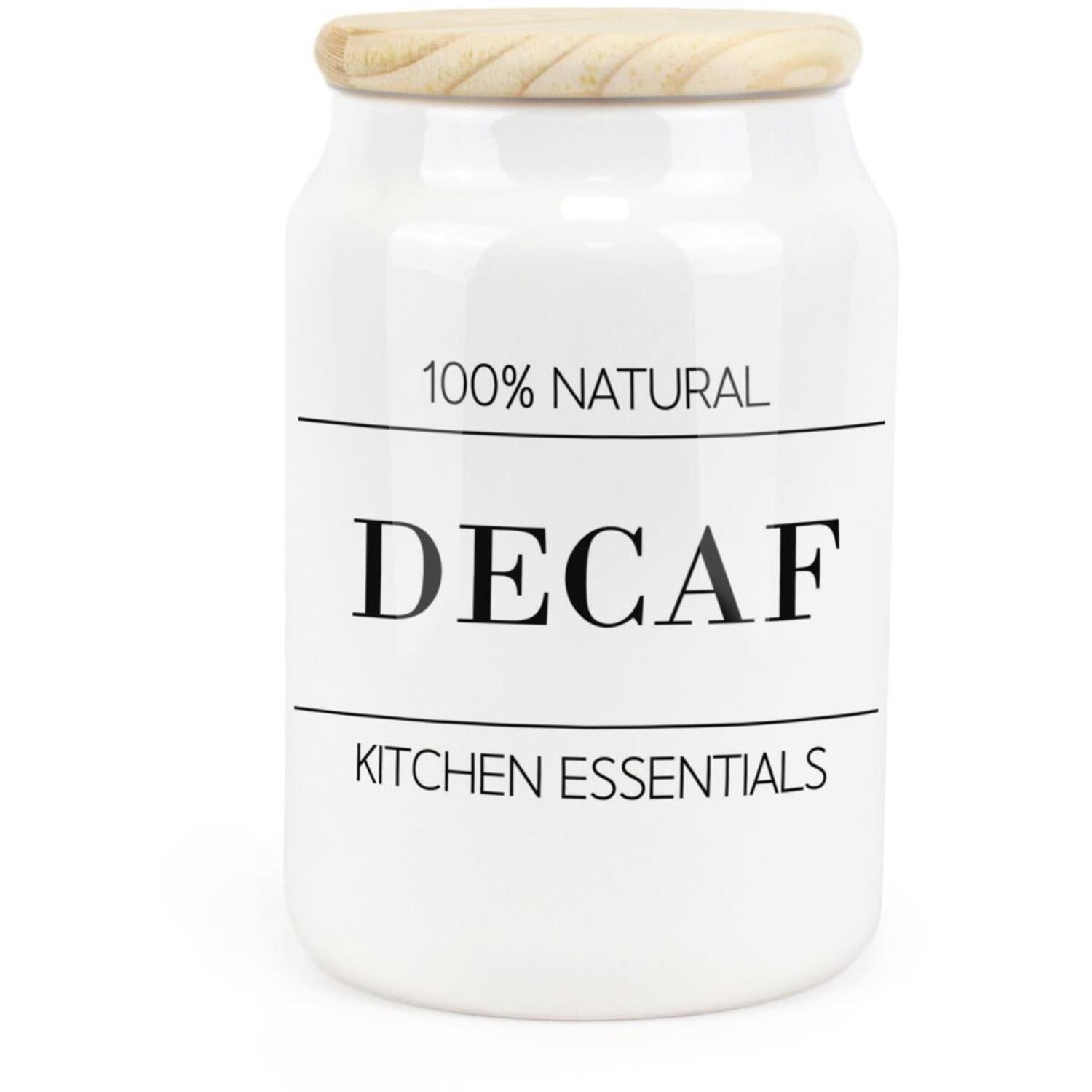 Purely Home Minimalist Essentials Ceramic Decaf Storage Canister - Green