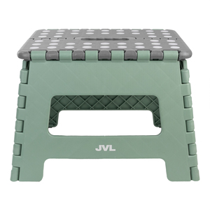 JVL Small Foldable Step Stool, Green