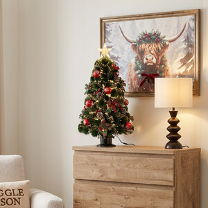2ft Pre-Lit Fibre Optic Christmas Tree