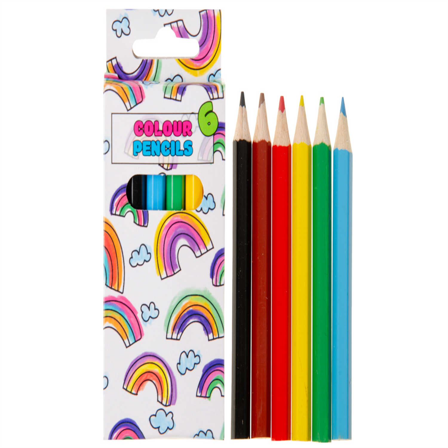  - 12 Pack Of 6 Pieces Colored Pencils 9Cm- Theme Party Bag Filller Gifts - Image 3