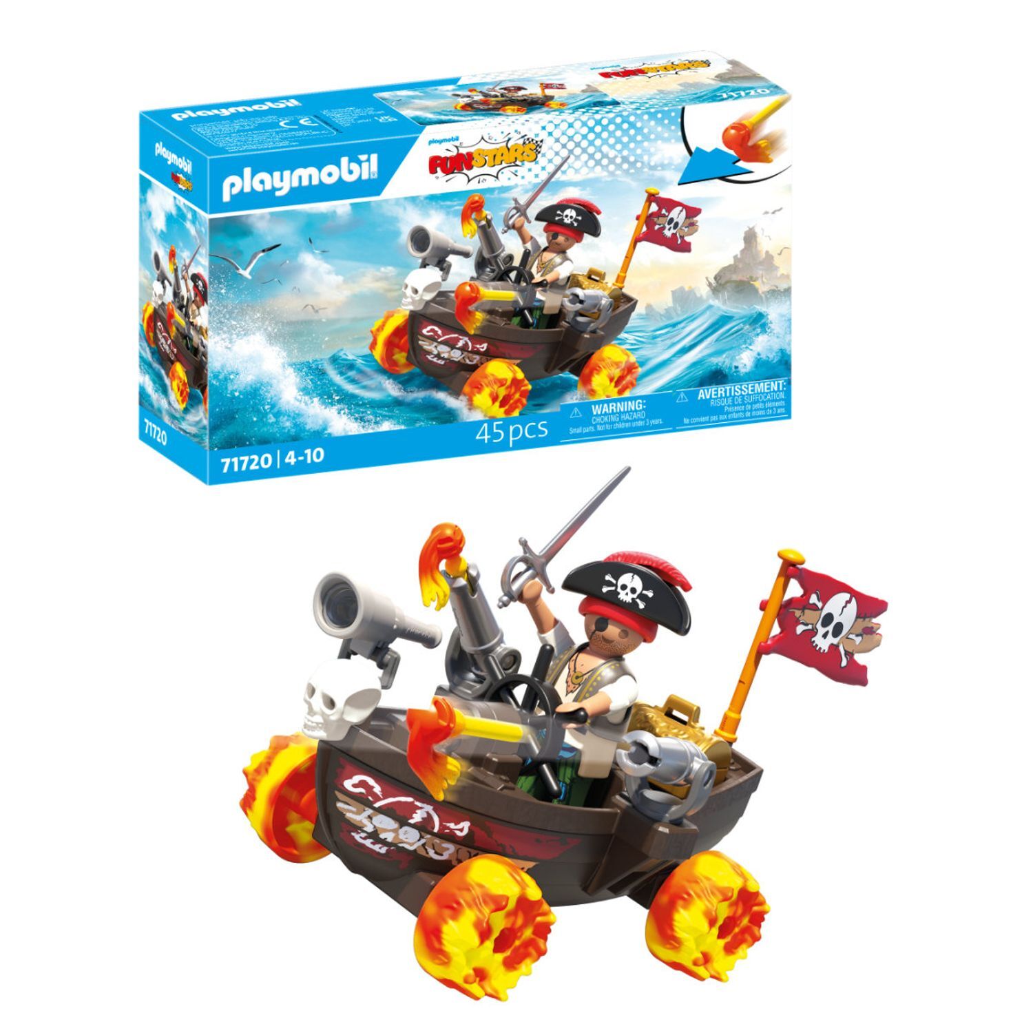 Racing Pirate Boat - Brown