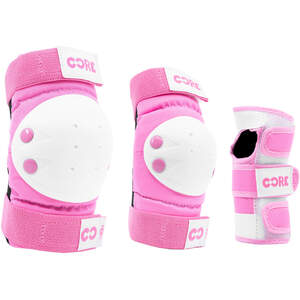 CORE Kids Junior Triple Pad Set (Knee/Elbow/Wrist) + Carry Bag A