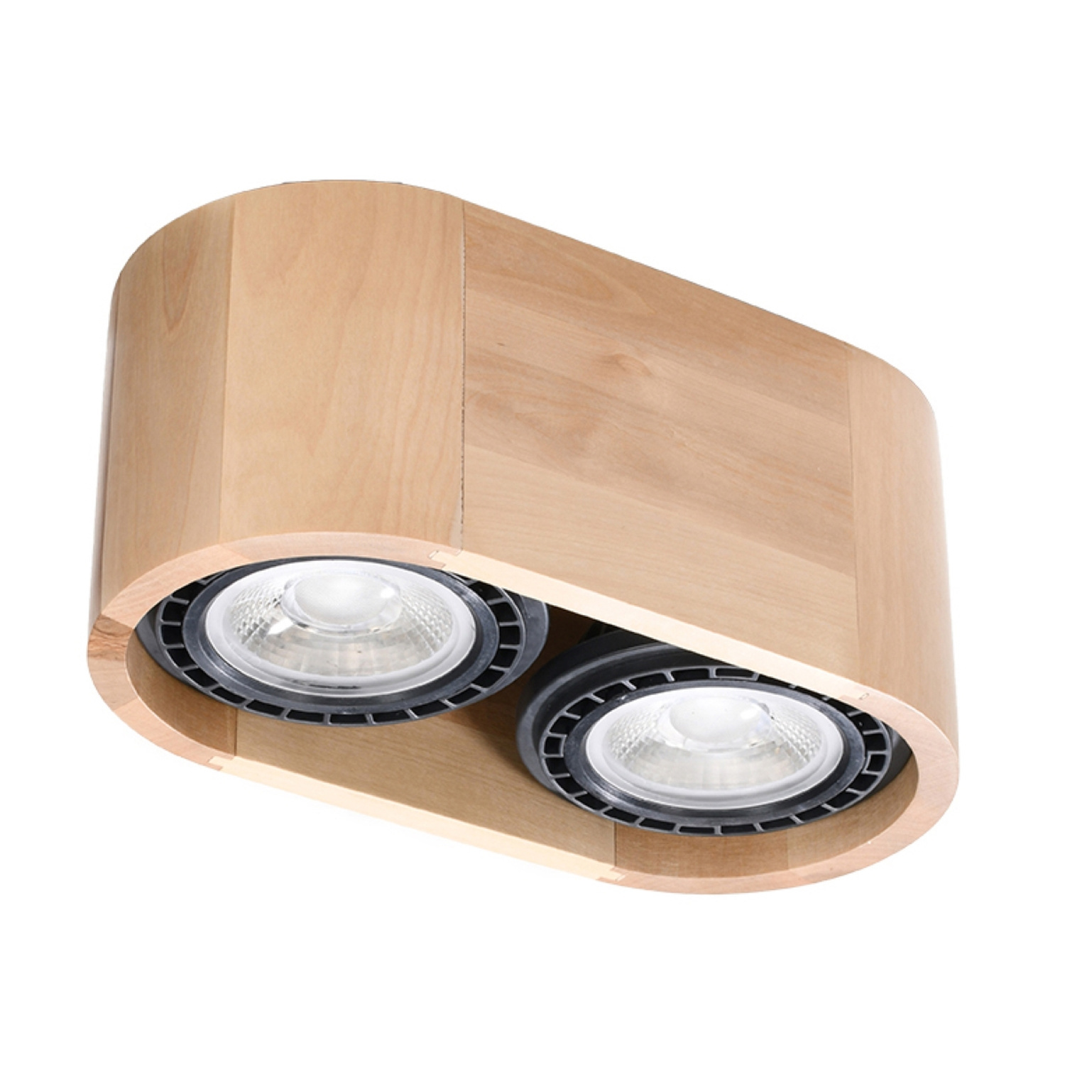 Sollux Lighting Ceiling Lamp Basic 2 Natural Wood - Natural Wood
