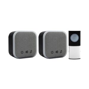 Uni-com Portable And Plug-in Door Chime Set (UK Plug)