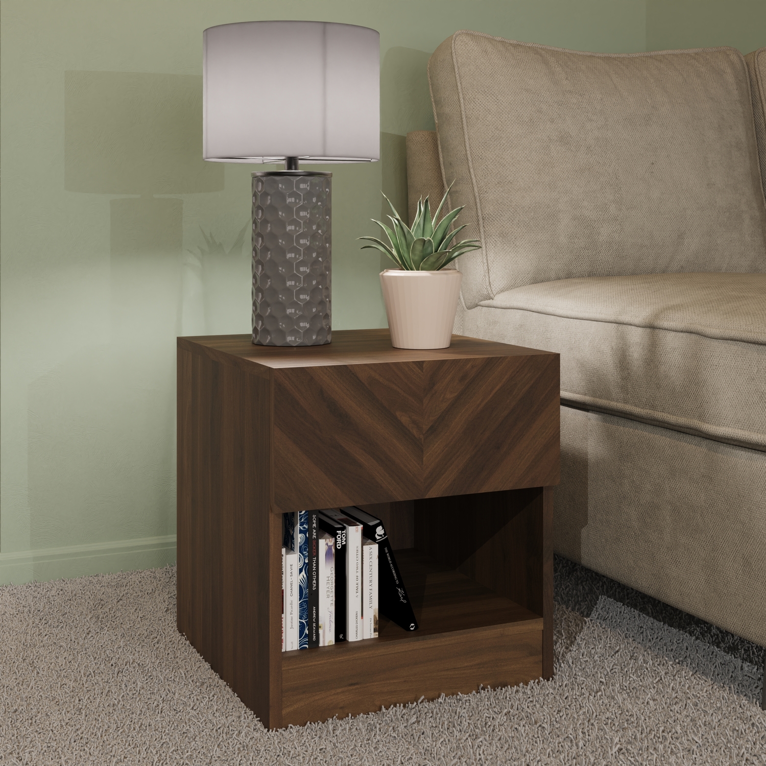 Gfw Catania Lamp Table - Royal Walnut - Image 2