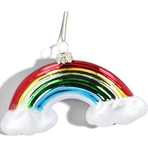 Rainbow with Clouds Christmas Tree Decoration