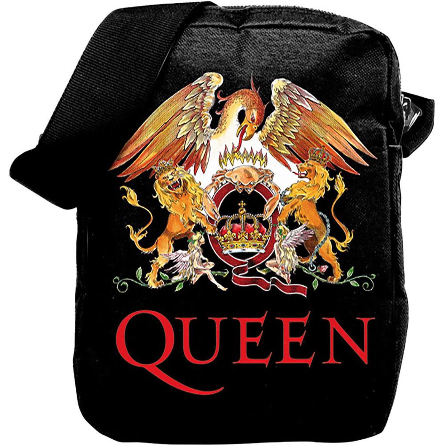 Queen Classic Crest Crossbody Bag - Black/Multicoloured