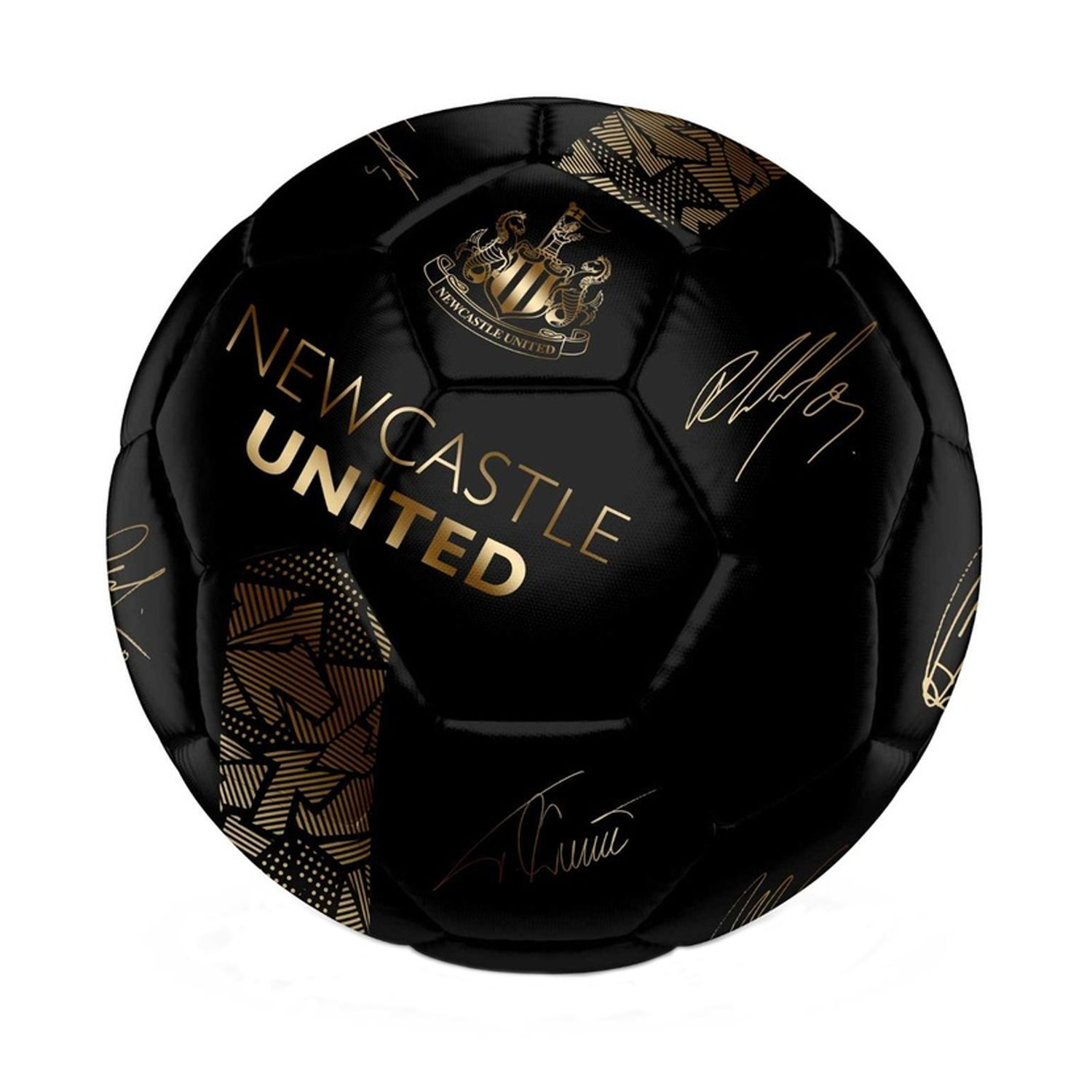 Newcastle United Fc Phantom Signature Football A - Black/Gold
