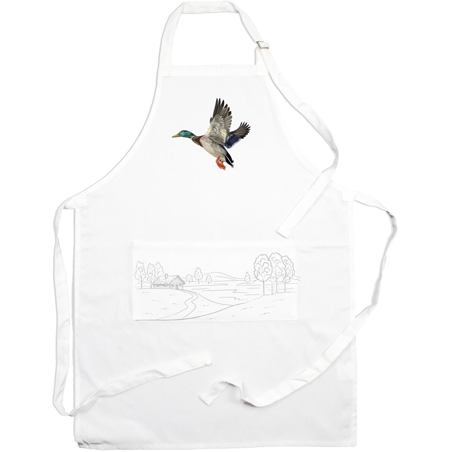 Country Farm Mallard Duck Apron - Farm Kitchen Cooking & Baking Gift - Image 2