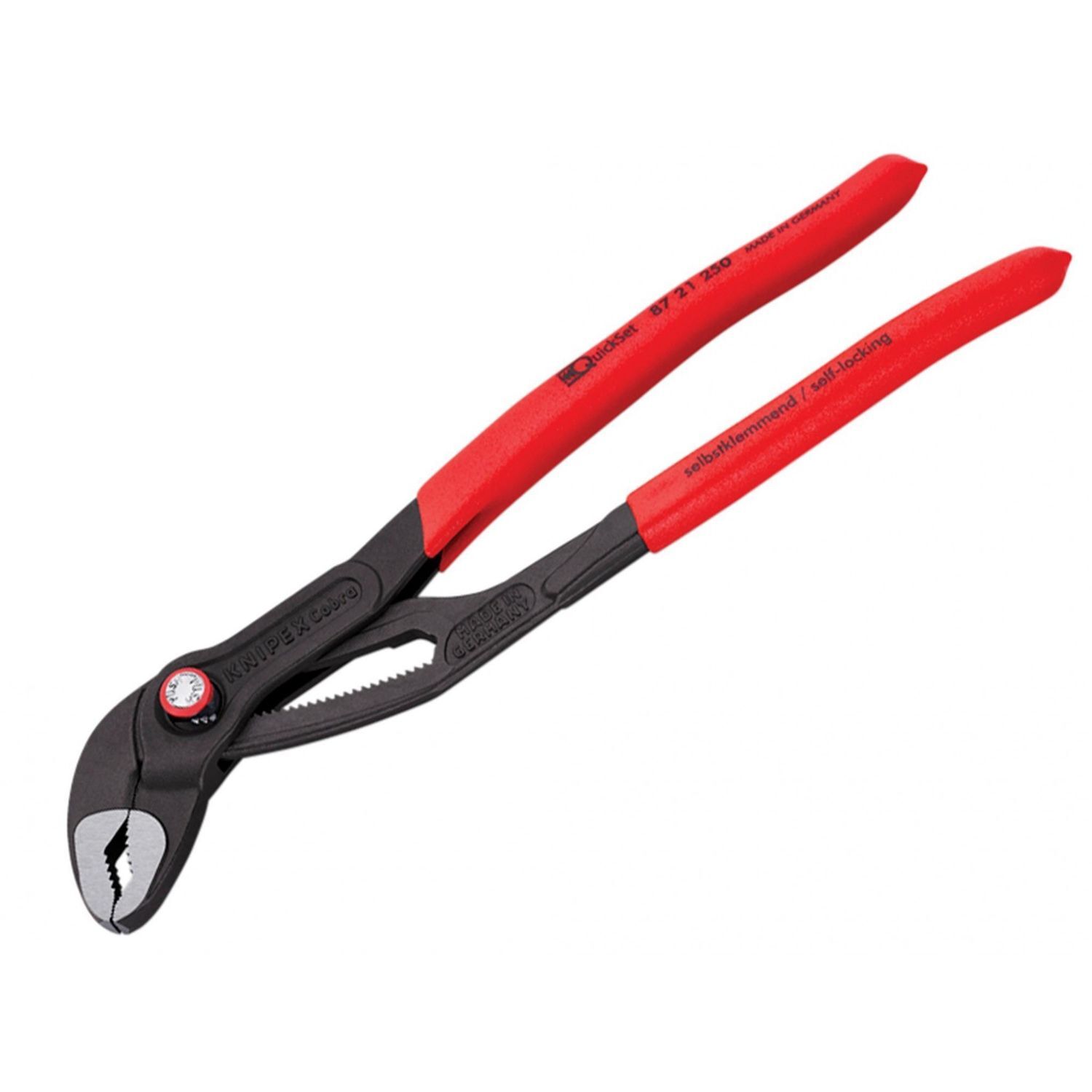 Knipex Cobra Quickset Water Pump Pliers Pvc Grips A - Multi Colour