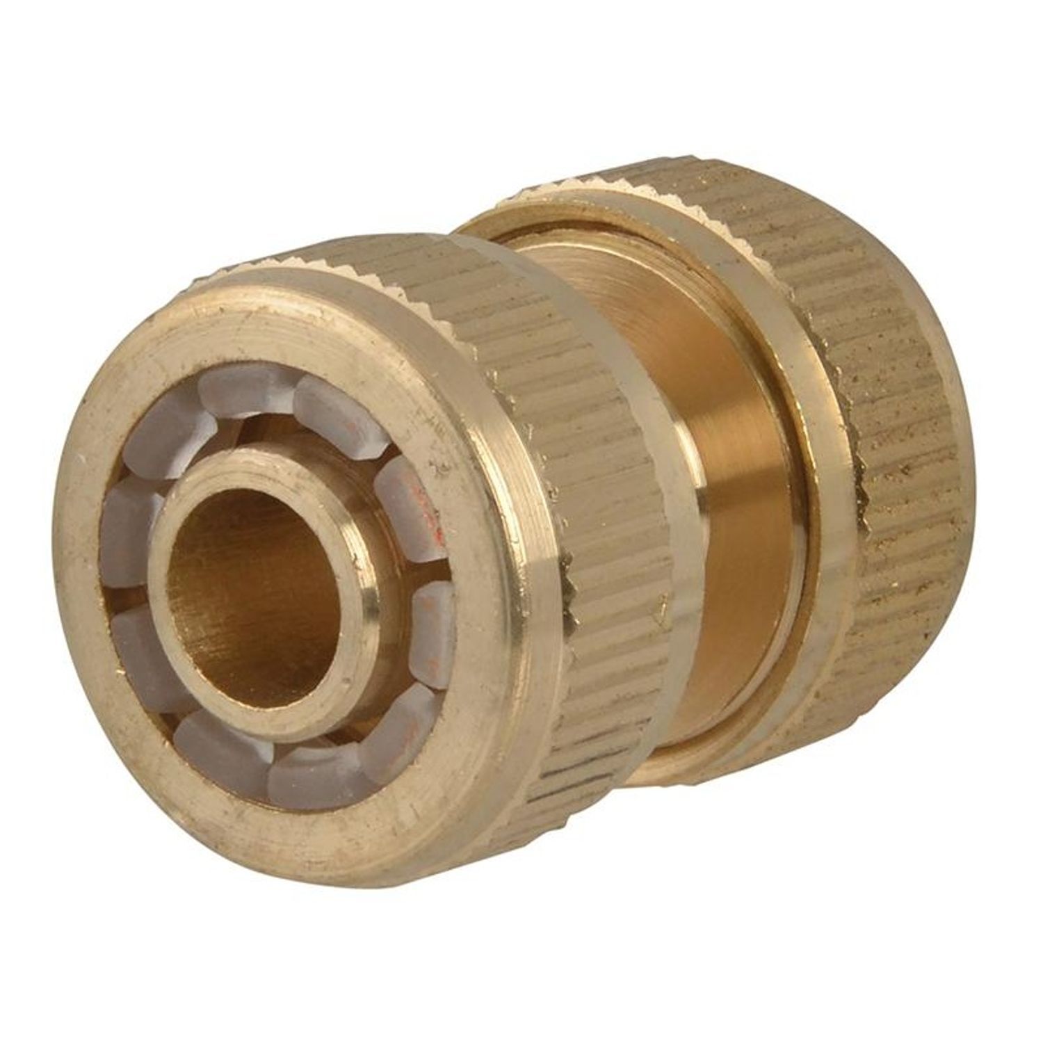 Faithfull Brass Hose Mender 12.5Mm (1/2In) A - Multi Colour