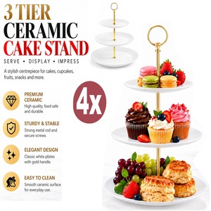 4x 3 Tier Cake Stand