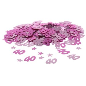 Mini Stars 40 Confetti Pink 12 Pack