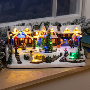 Christow Animated Christmas Village Scene