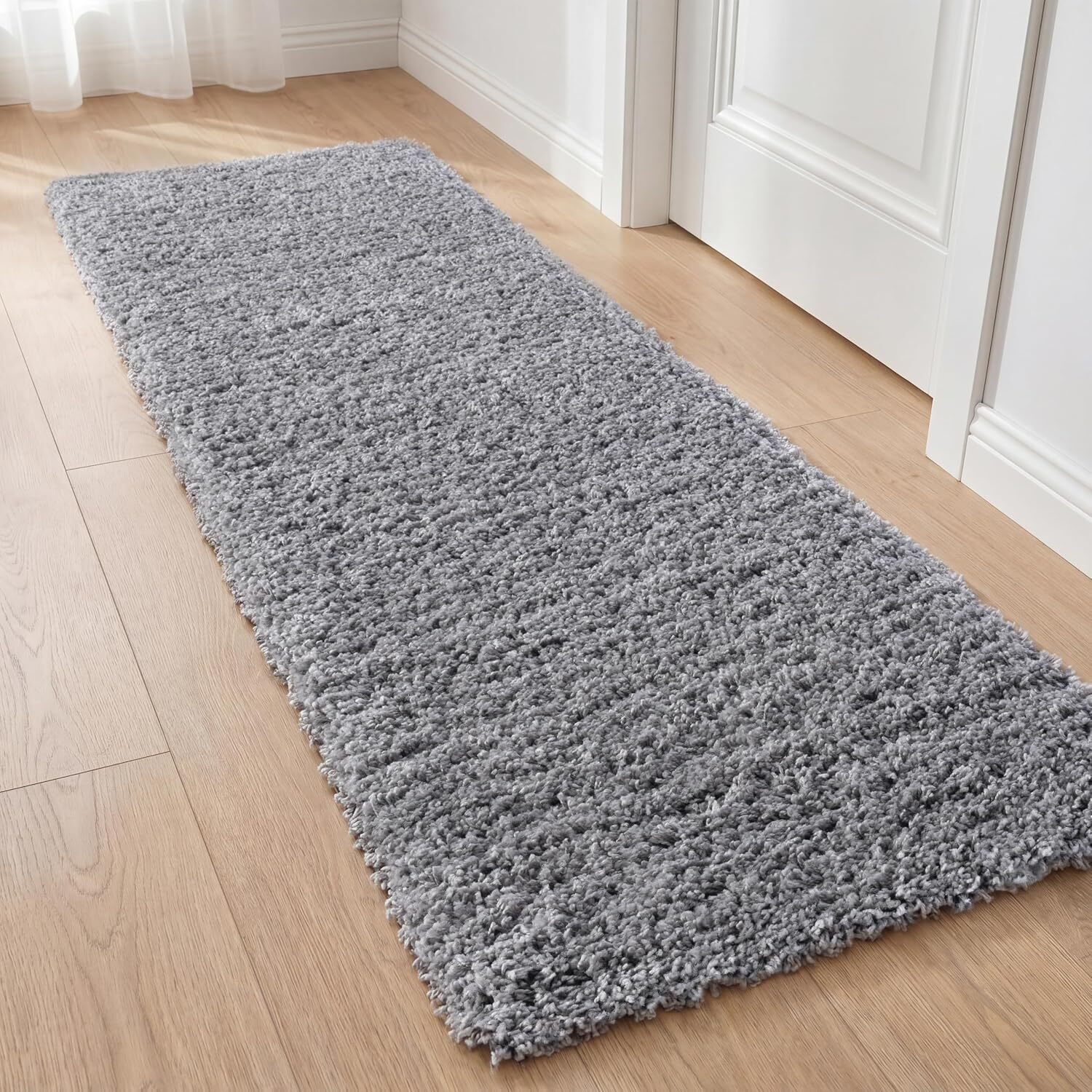 Ruglenza Galaxy Shaggy Rug - Grey / 110Cm
