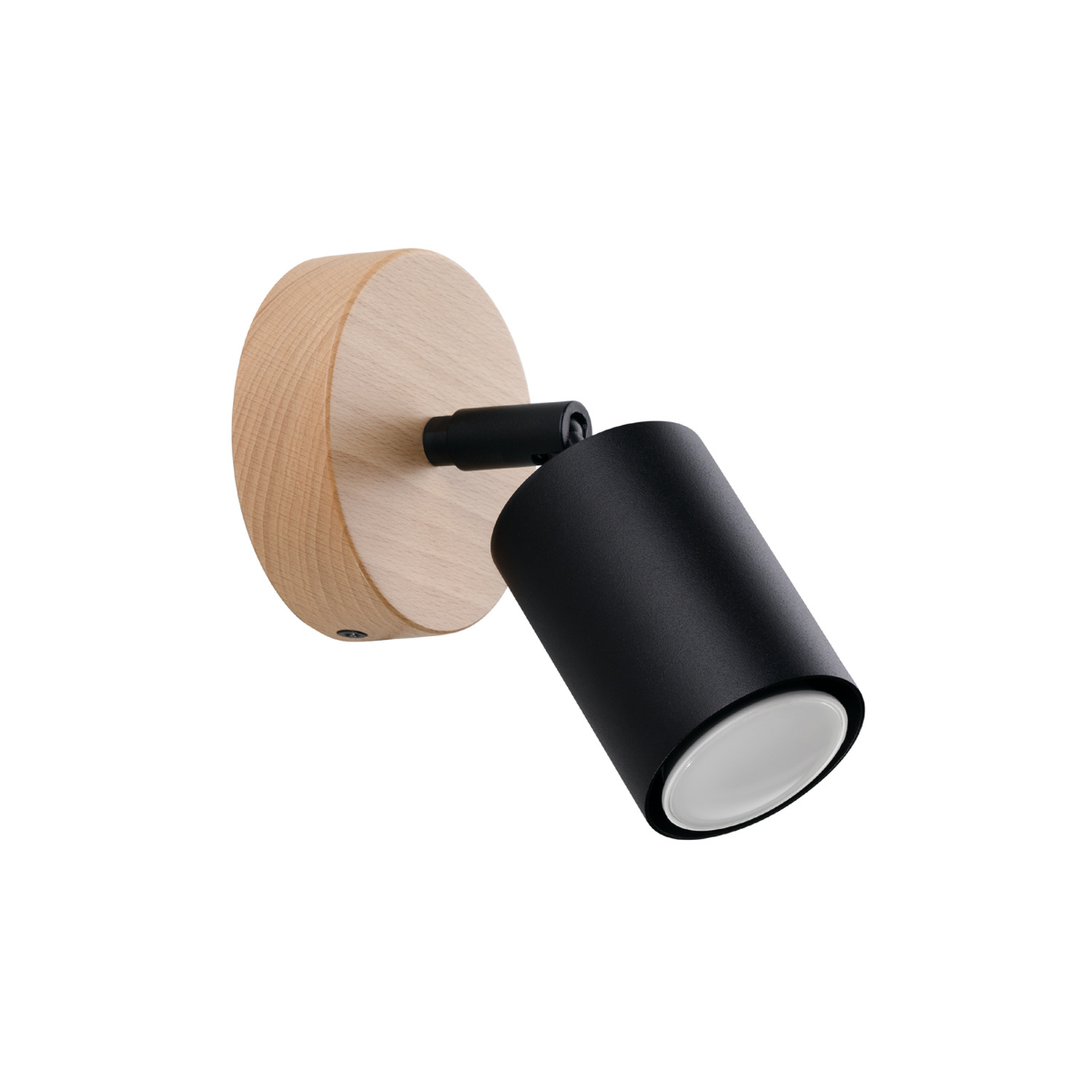 Sollux Lighting Wall Lamp Verdo Black - Black/Wood