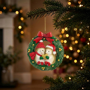 Cosy Christmas Hedgehog Decoration
