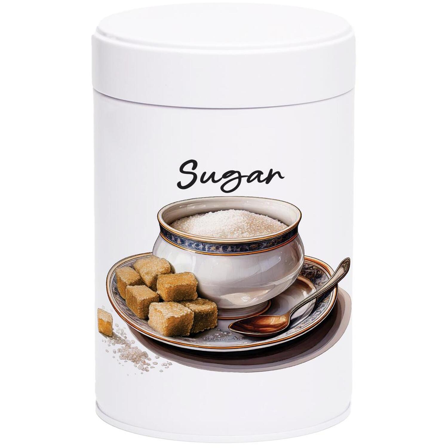 Antique Cup & Saucer Sugar Canister - Drinkware Screw-top Storage Container Gift - Image 2