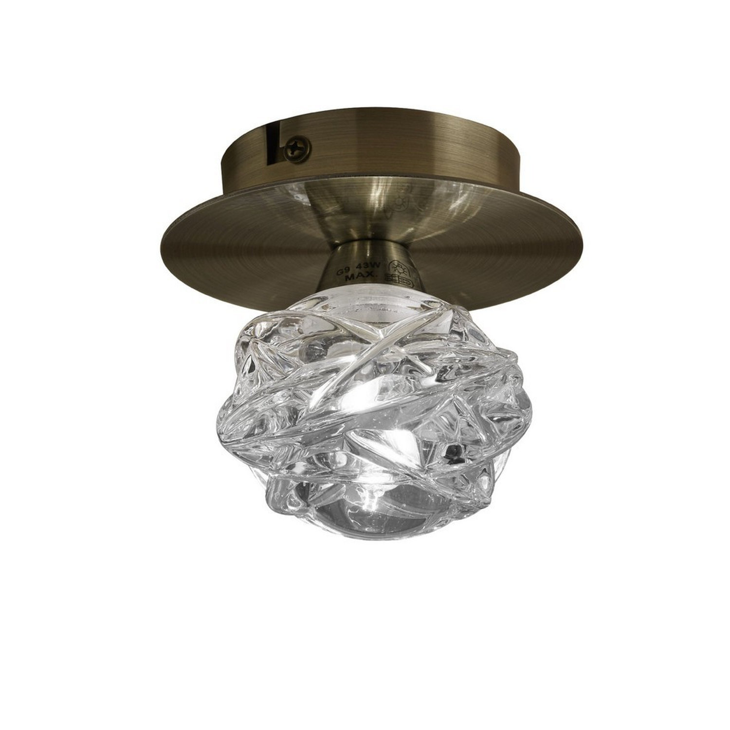 Maremagnum Ceiling 1 Light G9 Antique Brass Mantra - Image 3