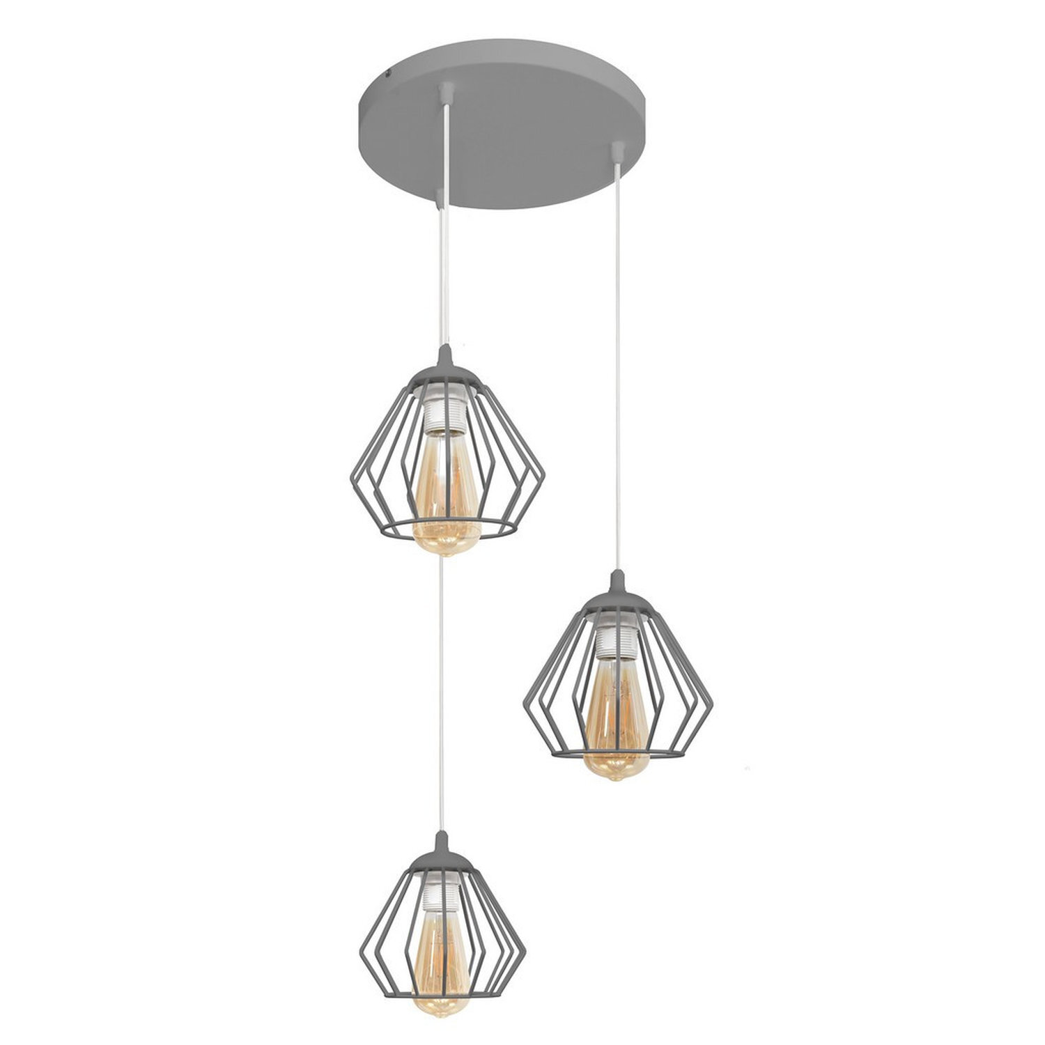 Helam Lighting Agat Pendant Light Grey