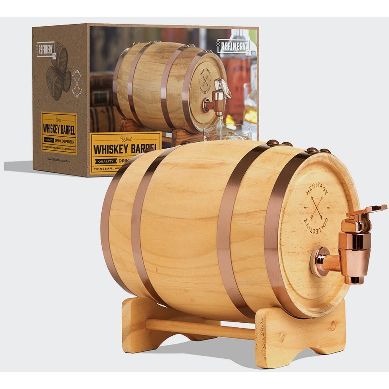 Image of Whiskey Barrel - Brown