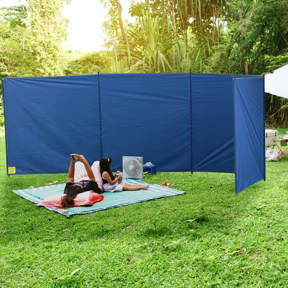 Outsunny Camping Windbreak with Carry Bag