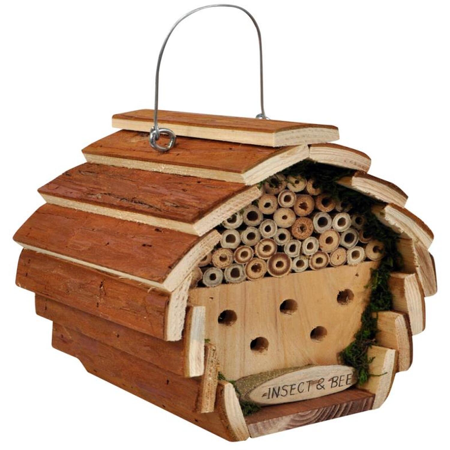 Image of Deluxe Hanging Wooden Garden Insect Bee&hellip;