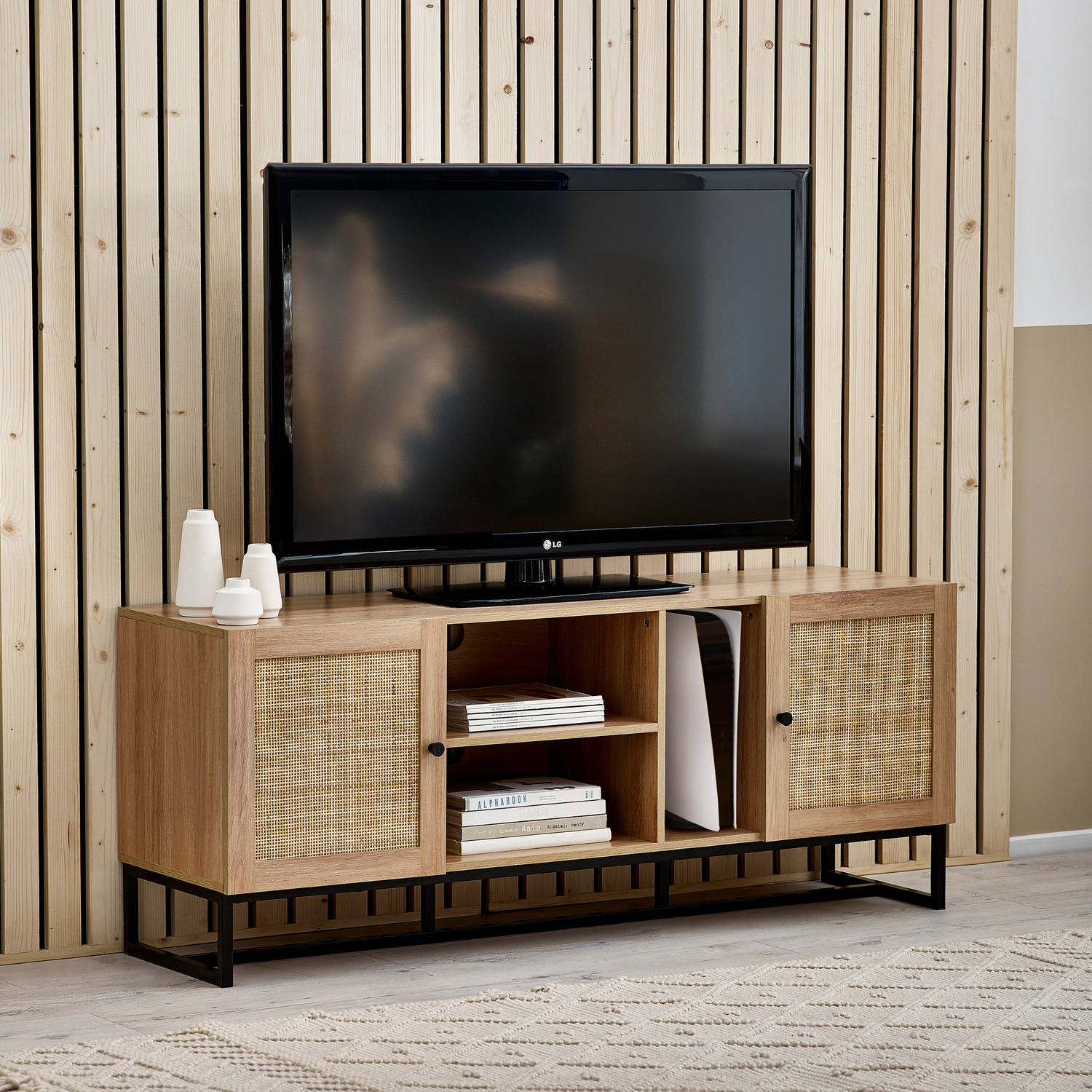 Padstow TV Unit - Oak