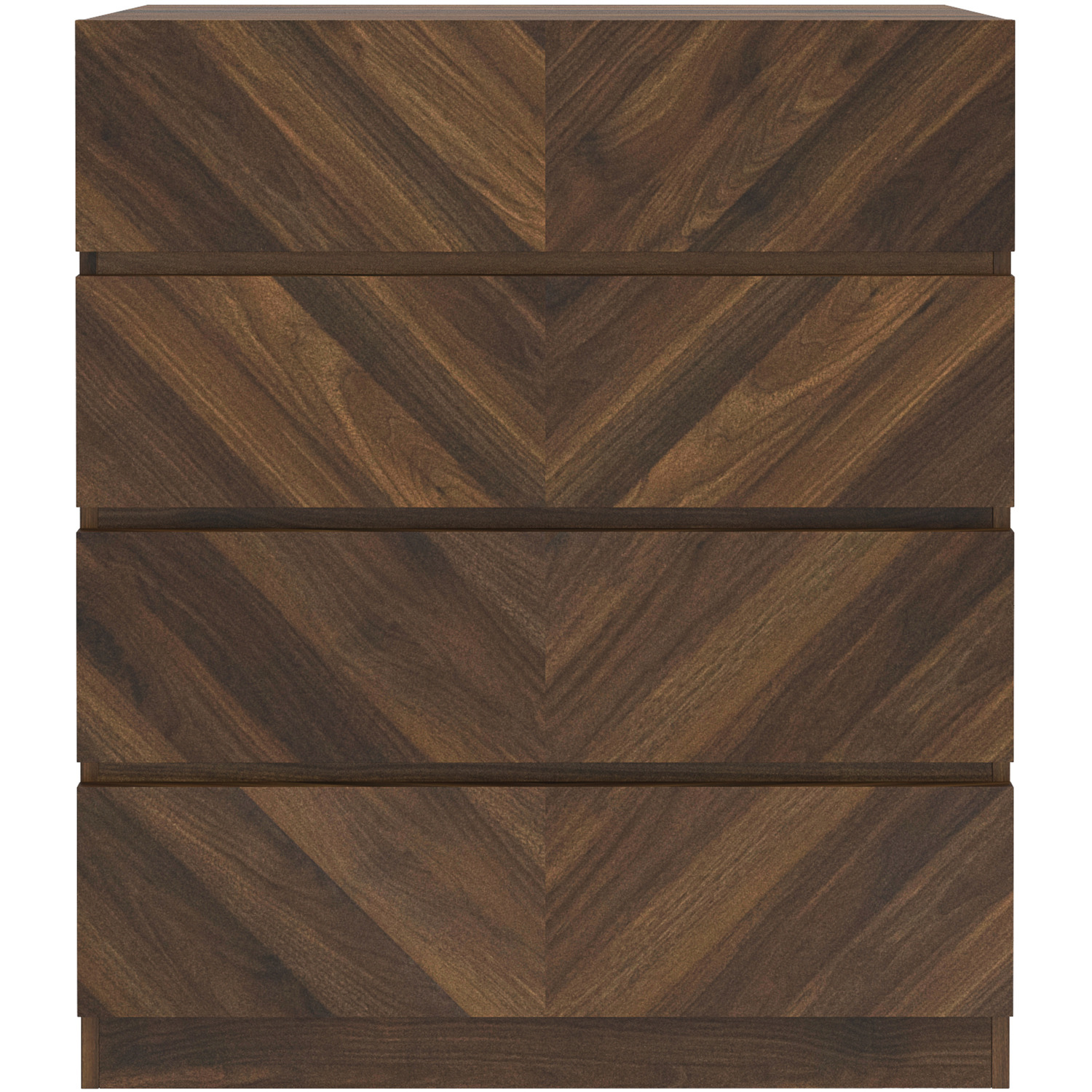 GFW Catania Royal Walnut 4 Drawer Chest of Drawers - Image 3