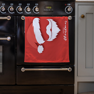 Santa Claus Hat And Beard Kitchen Towel