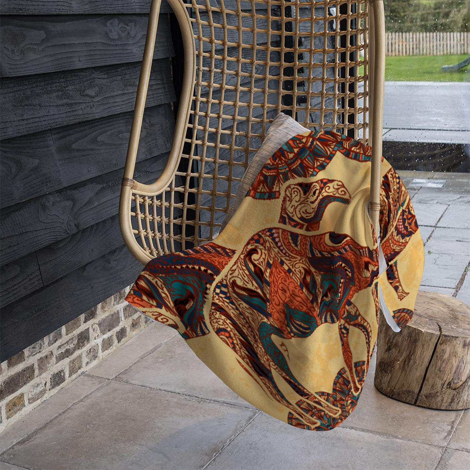 Camels Blanket - Orange