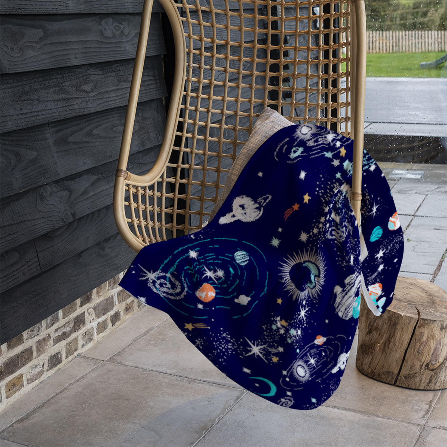 Space Galaxy Constellation Blanket - Blue