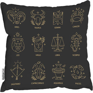 Zodiac Sign Set Stylish Cushion
