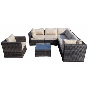 Rattan 7 Piece Modular Outdoor Garden Sofa