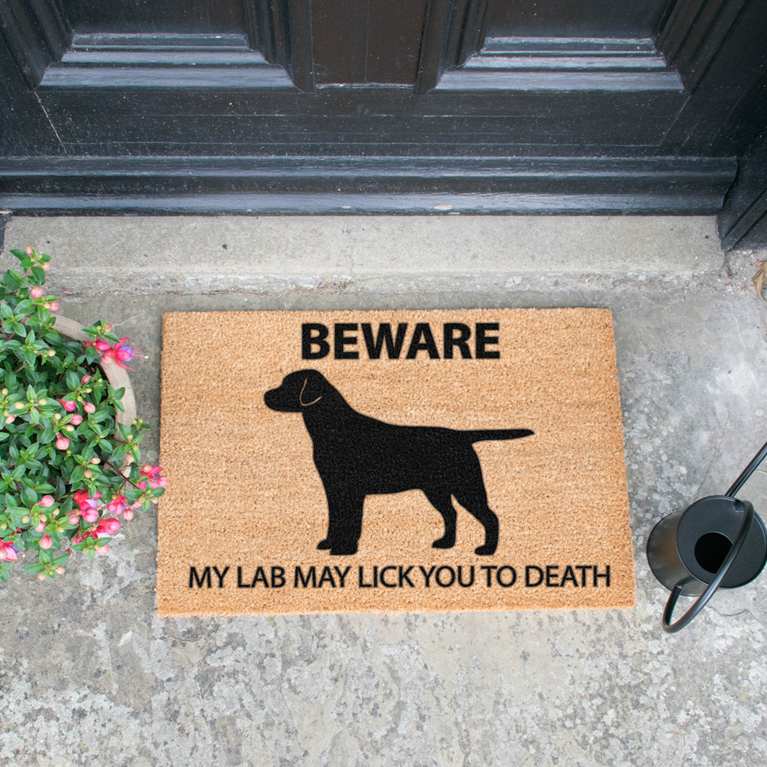 Labrador Doormat - Brown
