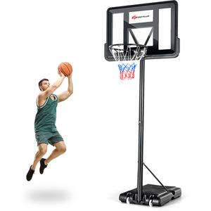Costway Portable Basketball Hoop-Black