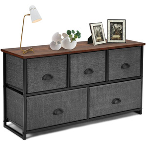 Metal Frame Fabric Drawer Cabinet