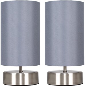 Francis Silver Table Lamps - Set of 2