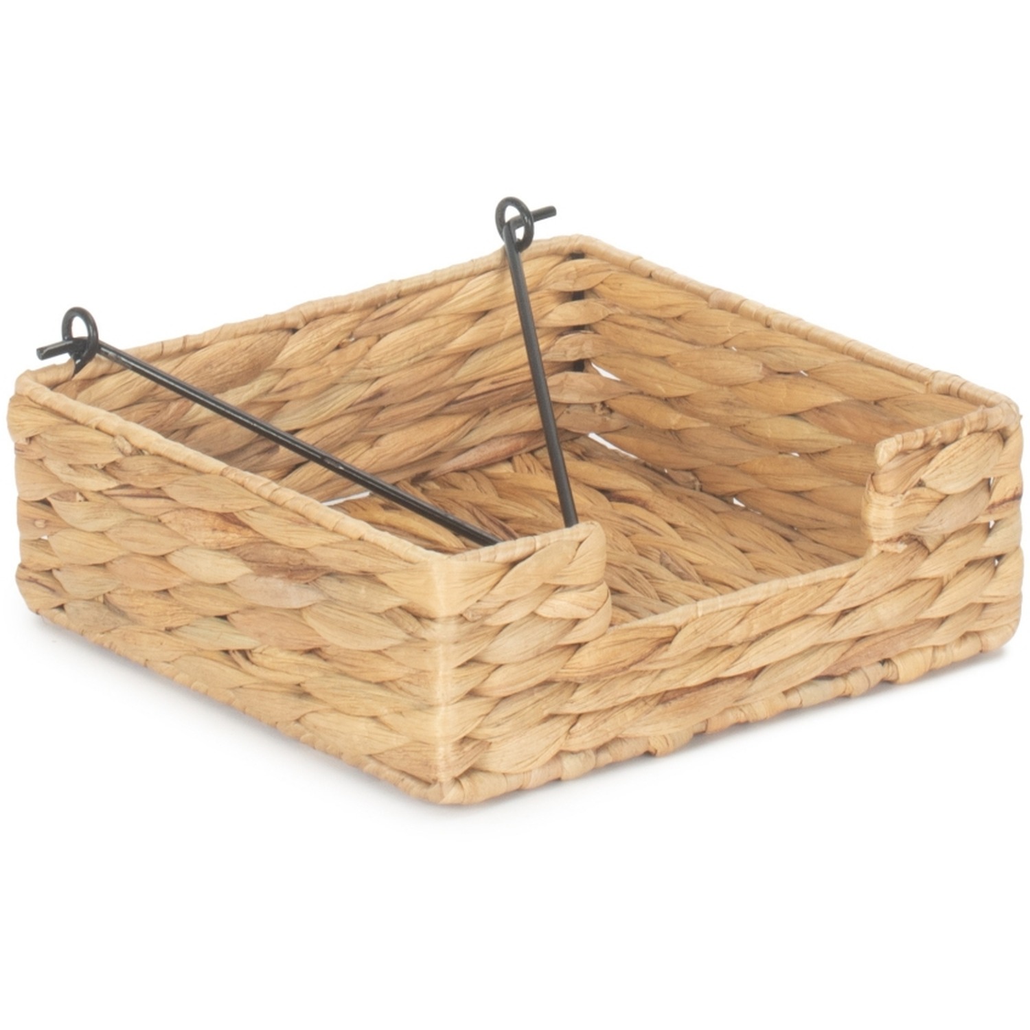 Brown - Handmade Organic Water Hyacinth Napkin Holder from Assam main image 1