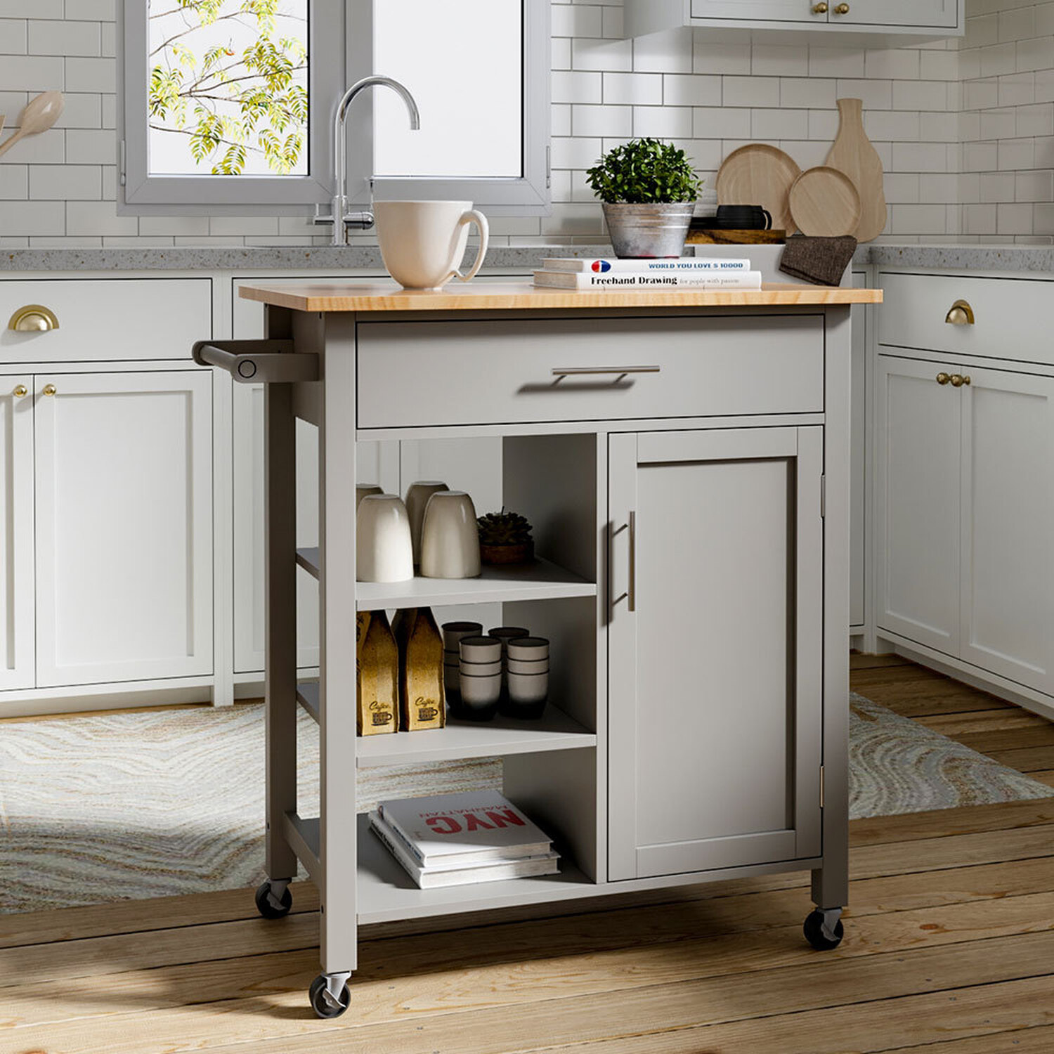 Anthracite Kitchen Trolley - Anthracite